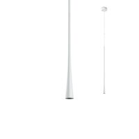 Lustra moderna alba, dispersor din aluminiu, LED 7W/720lm/3000K, Ito 01-1759, Redo