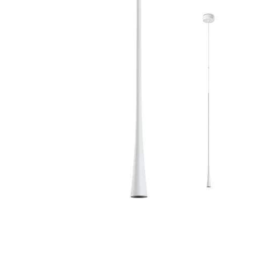 Lustra moderna alba, dispersor din aluminiu, LED 7W/720lm/3000K, Ito 01-1759, Redo