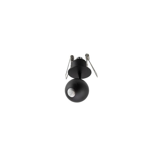 Spot modern negru încastrat orientabil LED 4.5W/459lm/3000K, OBO 01-1831 Redo