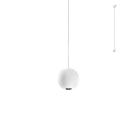 Lustra moderna alba sferica LED 4.5W/459lm/3000K, OBO 01-1832 Redo