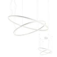 Lustra moderna alba  il. direct LED 42W+66W/11664lm/3000K, Orbit 01-1720-TRIAC Redo