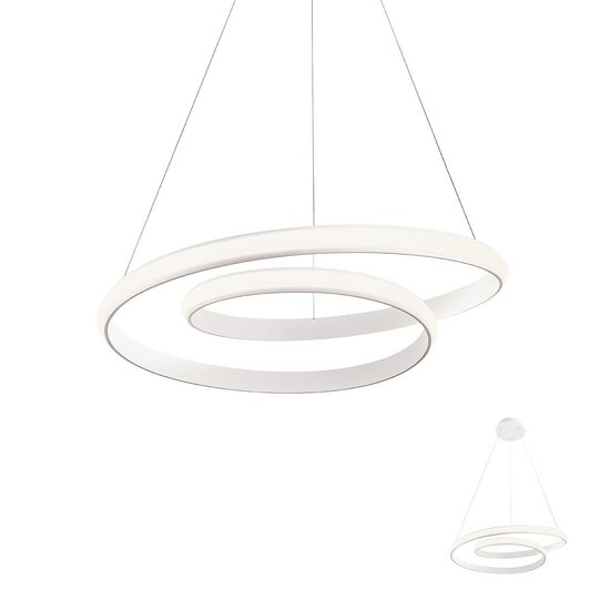 Lustra moderna alba LED 30W/3300lm/3000K, Torsion 01-1793 Redo