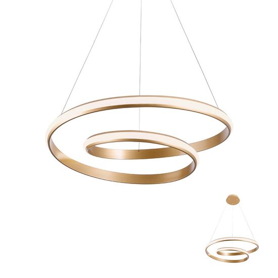 Lustra moderna bronz LED 30W/3300lm/3000K, Torsion 01-1794 Redo