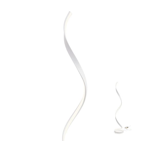 Lampadar modern alb LED 24W/2640lm/3000K, Torsion 01-1797 Redo