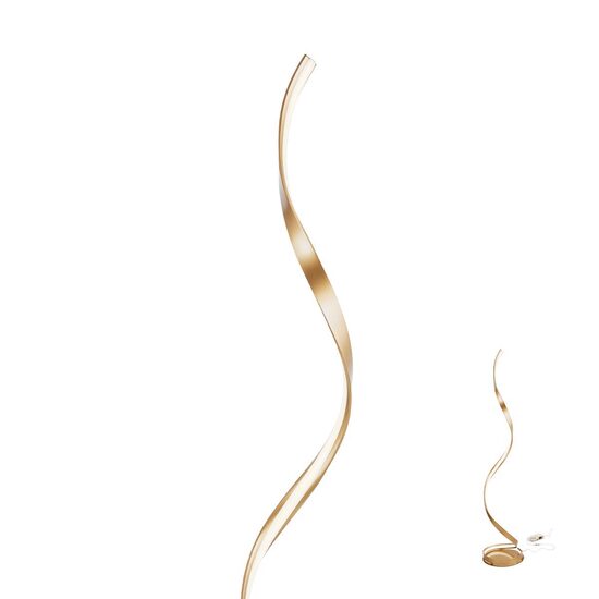 Lampadar modern bronz LED 24W/2640lm/3000K, Torsion 01-1798 Redo