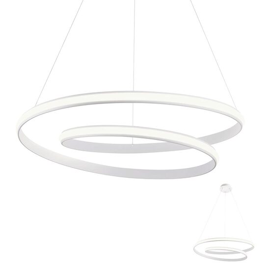 Lustra moderna alba LED 40W/4672lm/4000K, Torsion 01-1890 Redo