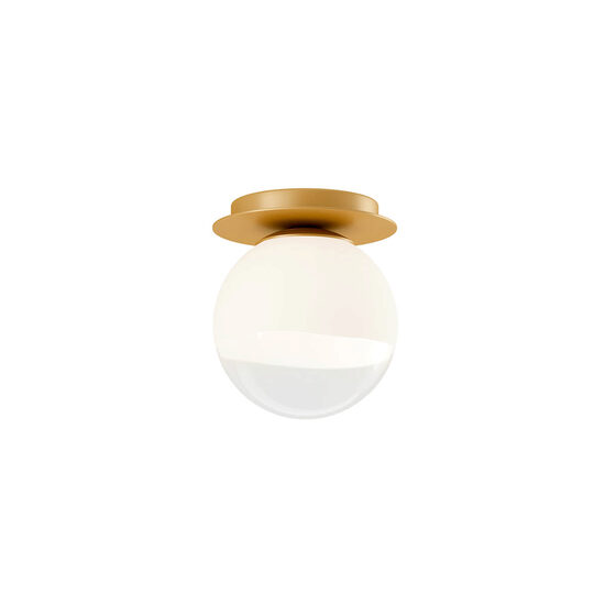 Plafonieră moderna aurie abajur sticlă alba degrade 1xG9/28W, Berry 01-2276 Redo