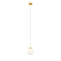 Lustra moderna aurie abajur sticlă alba degrade 1xG9/28W, Berry 01-2264 Redo