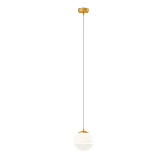 Lustra moderna aurie abajur sticlă alba degrade 1xG9/28W, Berry 01-2264 Redo