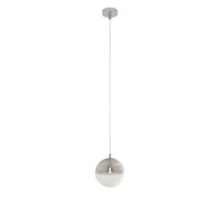 Lustra moderna cromata abajur sticlă fumurie degrade 1xG9/28W, Berry 01-2265 Redo