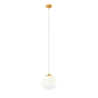 Lustra moderna aurie abajur sticlă alba degrade 1xE27/42W, Berry 01-2266 Redo
