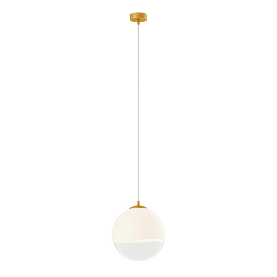 Lustra moderna aurie abajur sticlă alba degrade 1xE27/42W, Berry 01-2268 Redo
