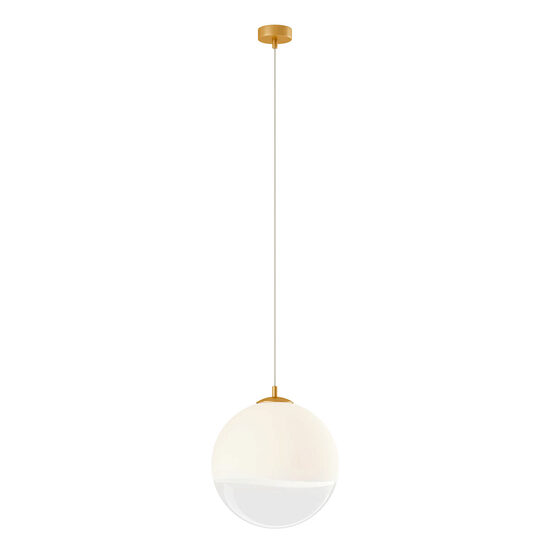 Lustra moderna aurie abajur sticlă alba degrade 1xE27/42W, Berry 01-2270 Redo