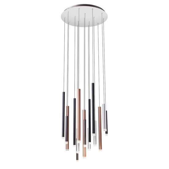 Lustra moderna cromata LED 64W/6912lm/3000K, Madison 01-2061 Redo