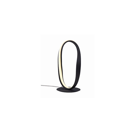 Veioză moderna neagra dispersor silicon LED 12W/1452/4000K, Nubo 01-2093 Redo