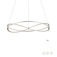 Lustra moderna nichelata LED 54W/6264lm/3000K, Quark 01-2253 Redo