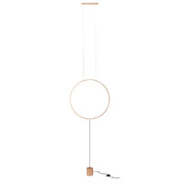 Lustra/lampadar moderna aurie LED 19W/2070lm/3000K, Slick 01-2196 Redo