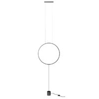 Lustra/lampadar moderna neagra LED 18W/2070lm/3000K, Slick 01-2197 Redo