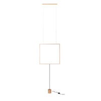Lustra/lampadar moderna aurie LED 28W/2898lm/3000K, Slick 01-2133 Redo