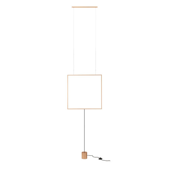 Lustra/lampadar moderna aurie LED 28W/2898lm/3000K, Slick 01-2133 Redo