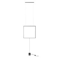 Lustra/lampadar moderna neagra LED 28W/2898lm/3000K, Slick 01-2134 Redo