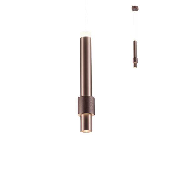 Lustra moderna maro inel decorativ maro LED 6W/672lm/3000K, Tycon 01-1993 Redo
