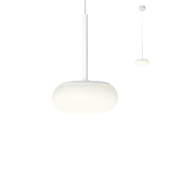 Lustra moderna alba LED 15W/1545lm 3000K/4000K/5000K, Ubis 01-2232 Redo
