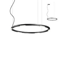 Lustra moderna neagra LED 50W/5265lm/3000K, Union 01-2207 Redo