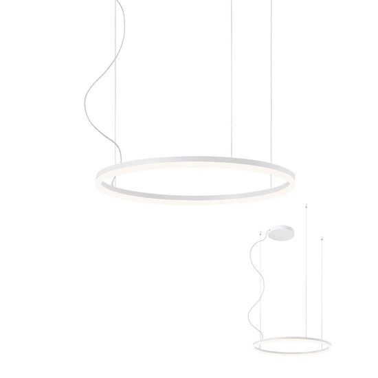 Lustra moderna alba il. direct LED 42W/4990lm/4000K, Orbit 01-1912-TRIAC Redo