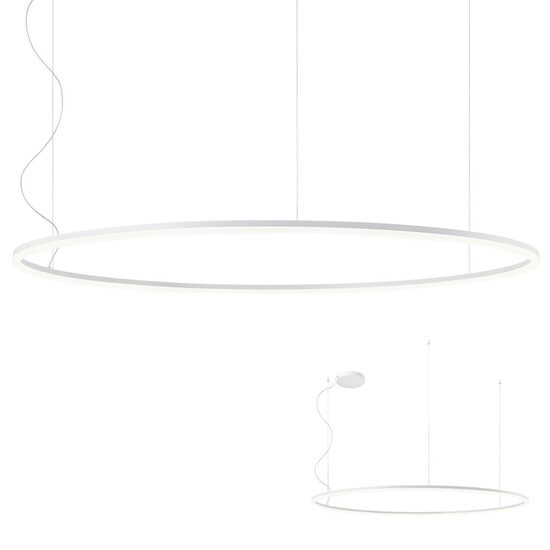Lustra moderna alba il. direct LED 105W/12705lm/4000K, Orbit 01-1920-TRIAC Redo