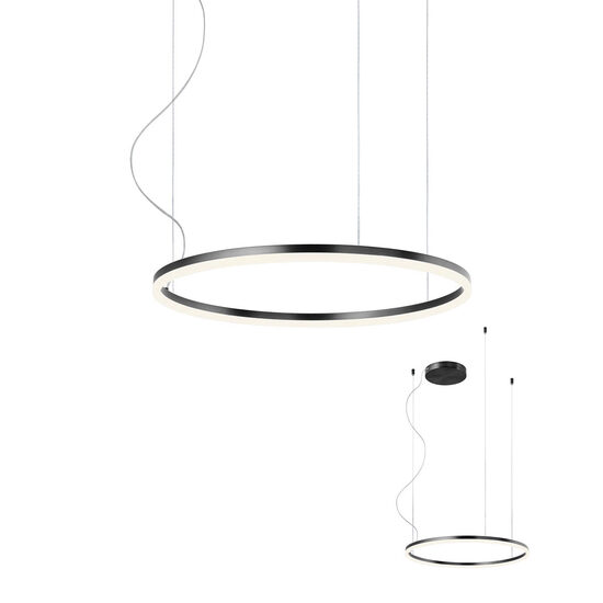 Lustra moderna neagra il. direct LED 42W/4536lm/3000K, Orbit 01-1948-TRIAC Redo
