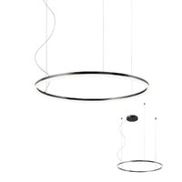 Lustra moderna neagra il. direct LED 55W/6050lm/3000K, Orbit 01-1949-TRIAC Redo