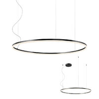 Lustra moderna neagra il. direct LED 66W/7128lm/3000K, Orbit 01-1950-TRIAC Redo