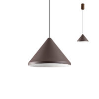Lustra moderna maro abajur conic LED 13W/1235lm/3000K, Eiko 01-1985 Redo