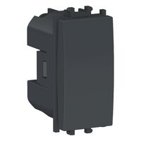 Intrerupator simplu Negru, 1 modul, 1P, EASY STYL Schneider Electric, LMR0100003