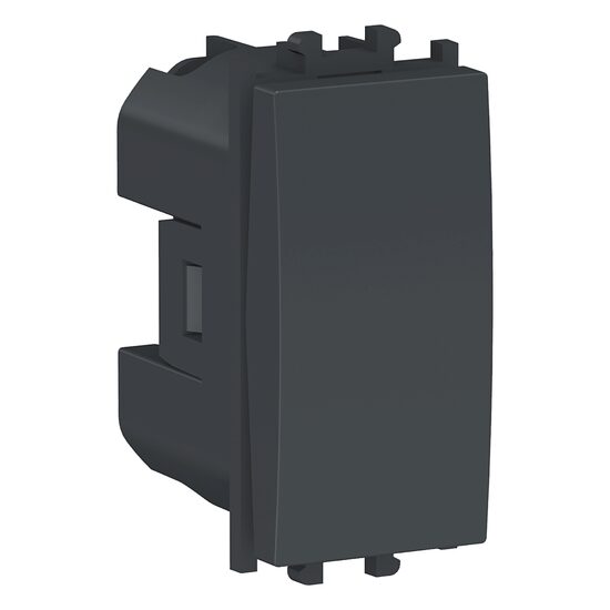 Intrerupator simplu Negru, 1 modul, 1P, EASY STYL Schneider Electric, LMR0100003