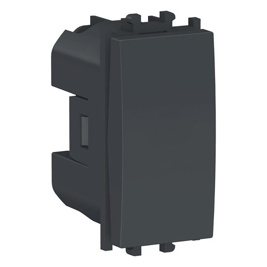 Intrerupator simplu cap scara Negru, 1 modul, 1P, EASY STYL Schneider Electric, LMR0104003