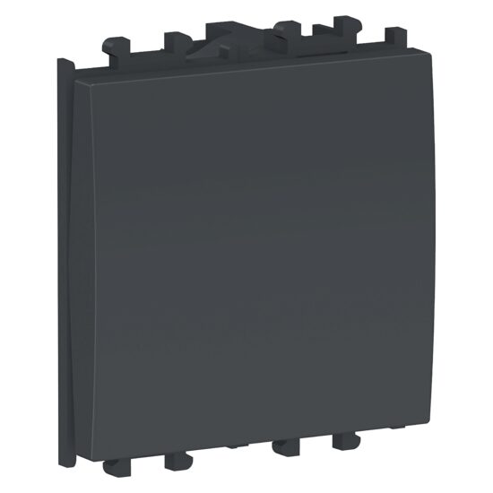 Intrerupator simplu cu revenire Negru, 2 module, 1P, EASY STYL Schneider Electric, LMR0220003
