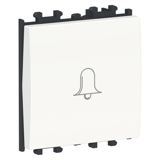 Intrerupator cu revenire simbol sonerie Alb, 2 module, 1P, EASY STYL Schneider Electric, LMR0230001