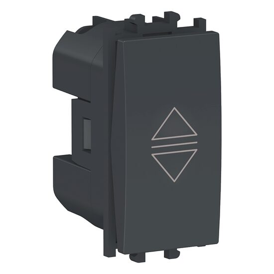 Intrerupator simplu jaluzele Negru, 1 modul, 1P, EASY STYL Schneider Electric, LMR0711003