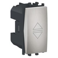 Intrerupator simplu jaluzele Argintiu, 1 modul, 1P, EASY STYL Schneider Electric, LMR0711004