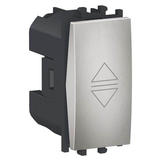 Intrerupator simplu jaluzele Argintiu, 1 modul, 1P, EASY STYL Schneider Electric, LMR0711004