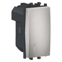 Intrerupator simplu Argintiu, cu indicator localizare, 1 modul, 1P, EASY STYL Schneider Electric, LMR1401004