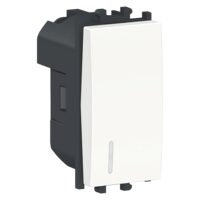Intrerupator simplu cap scara Alb, cu indicator de localizare, 1 modul, 1P EASY STYL Schneider Electric, LMR1404001
