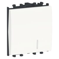 Intrerupator simplu cap scara Alb, cu indicator de localizare, 2 module, 2P, EASY STYL Schneider Electric, LMR1422001