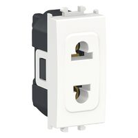 Priza standard Euroamerican Alba, 1 modul, 2P, 16A, EASY STYL Schneider Electric, LMR5510001