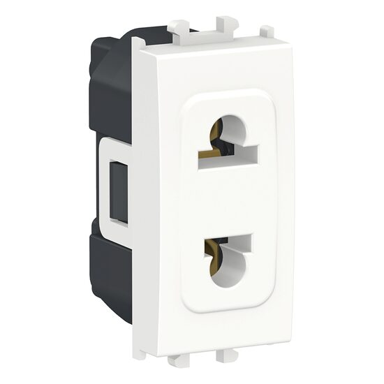 Priza standard Euroamerican Alba, 1 modul, 2P, 16A, EASY STYL Schneider Electric, LMR5510001