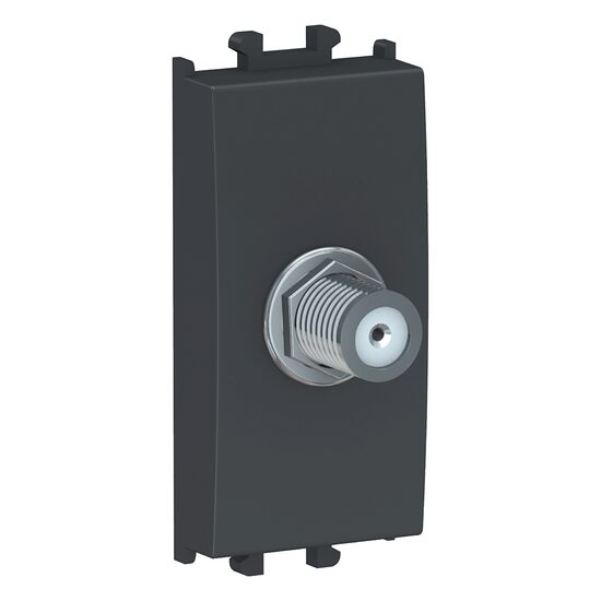 Priza SAT Neagra, F-tata, 1 modul, EASY STYL Schneider Electric, LMR6128003