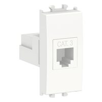 Priza telefonca Alba, RJ11 Cat 3, 1 modul, EASY STYL Schneider Electric, LMR6231001