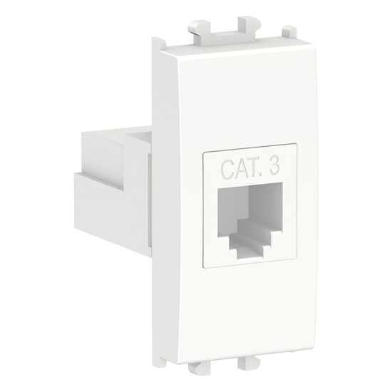 Priza telefonca Alba, RJ11 Cat 3, 1 modul, EASY STYL Schneider Electric, LMR6231001